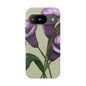 Floral Phone Case - Tough Cases, Purple Flower Design, Cell Phone Accessories, Gift for Her, Nature Lover Essentials