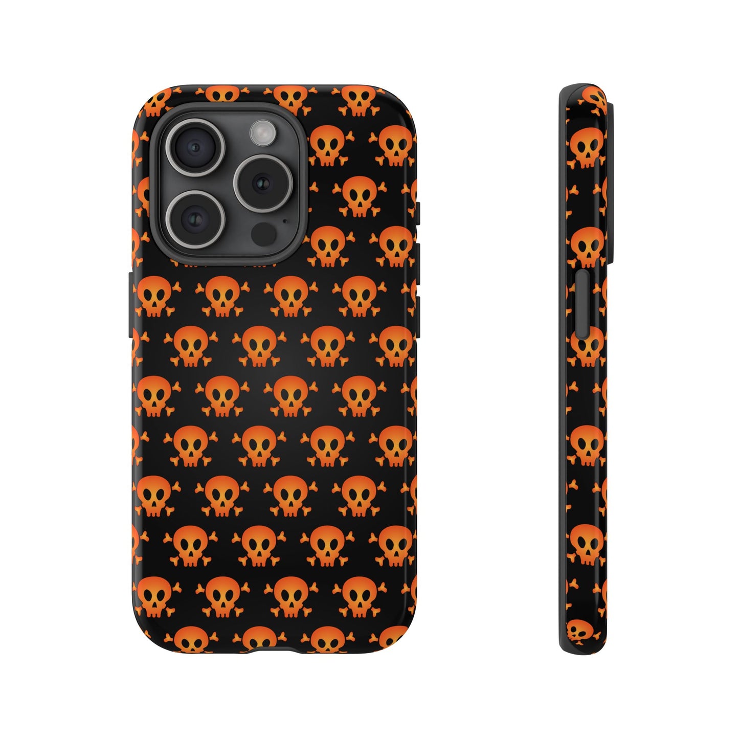 Halloween Skull Phone Case, Spooky Mobile Cover, Trick or Treat Accessory, Goth Gift, Skull Pattern Design