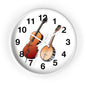 Musical Instruments Wall Clock, Perfect for Musicians, Home Decor, Gift for Music Lovers, Classroom Accents, Vibrant Art