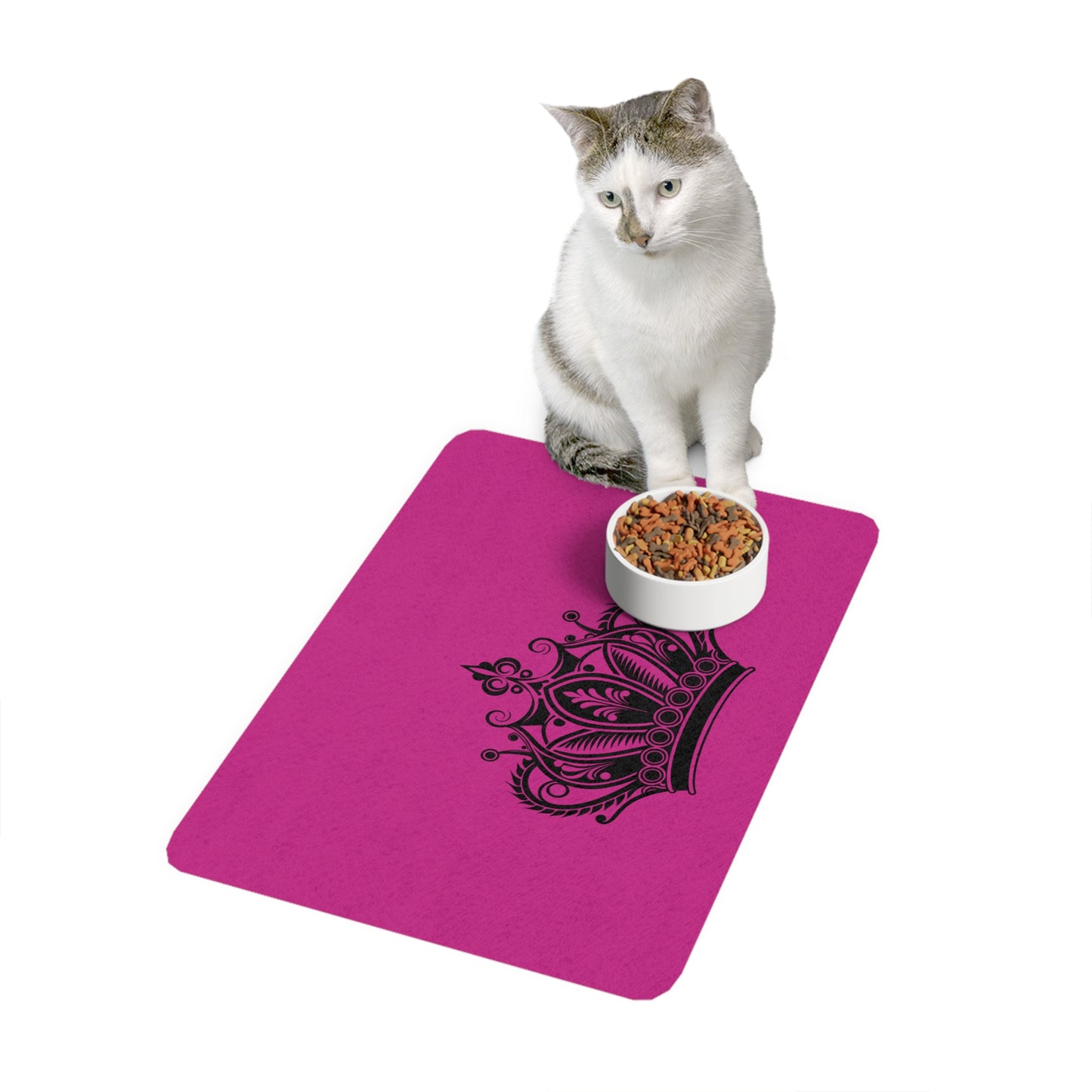 Pet Food Mat — Royal Crown Non-Slip Feeding Mat (12x18)