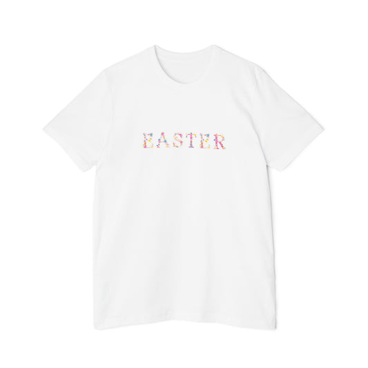 Easter Floral T-Shirt, Spring Tee, Unisex Jersey Shirt, Holiday Apparel, Spring Celebration Top