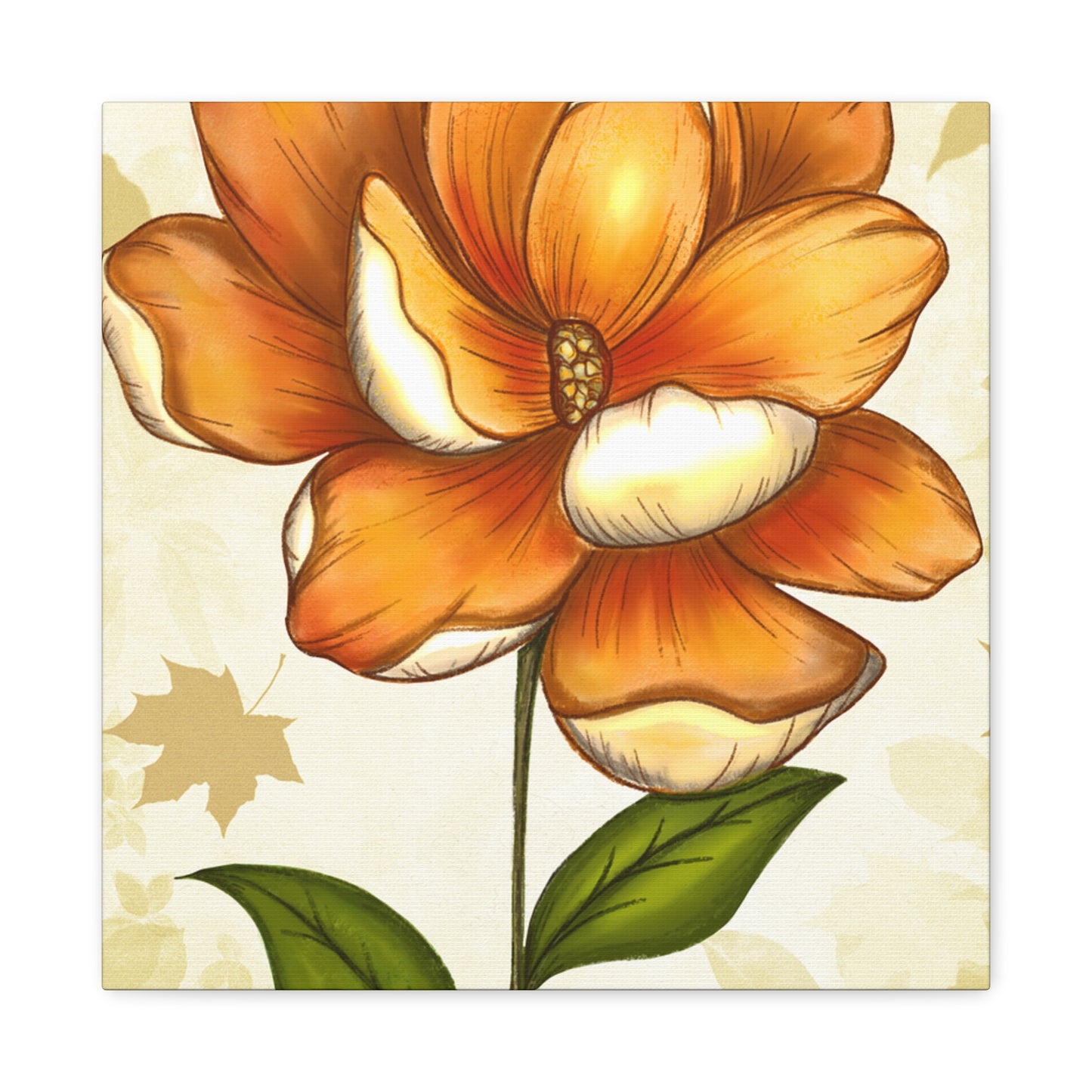 Copy of Matte Canvas, Stretched, 1.25" Tulips Pink and Purple Flowers