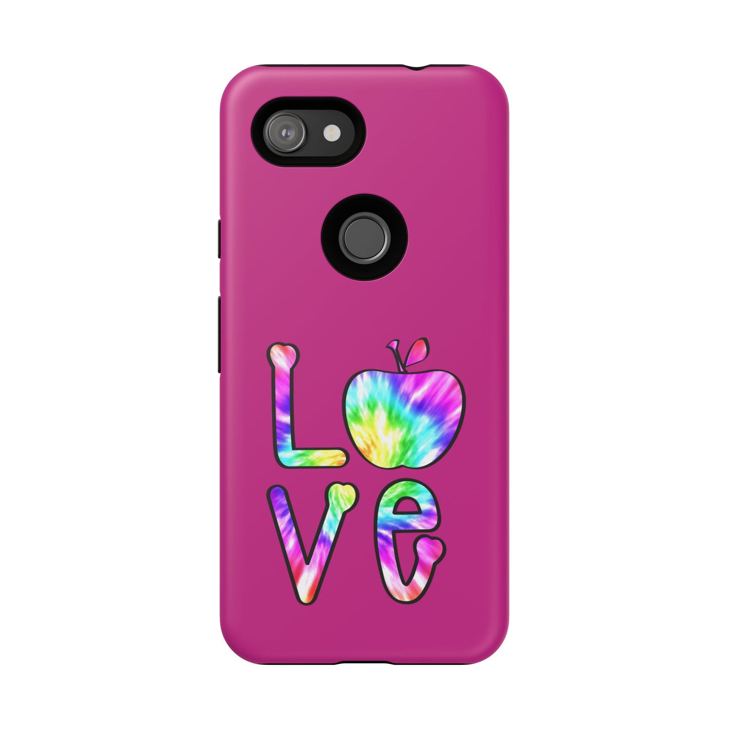 Colorful Love Phone Case, Tough Cases for iPhone, Cute Phone Accessory, Gift for Her, Summer Vibe Phone Cover