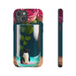 Penguin in a Glass Floral Tough Phone Case — Cute Protective Phone Cover