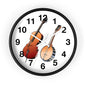 Musical Instruments Wall Clock, Perfect for Musicians, Home Decor, Gift for Music Lovers, Classroom Accents, Vibrant Art