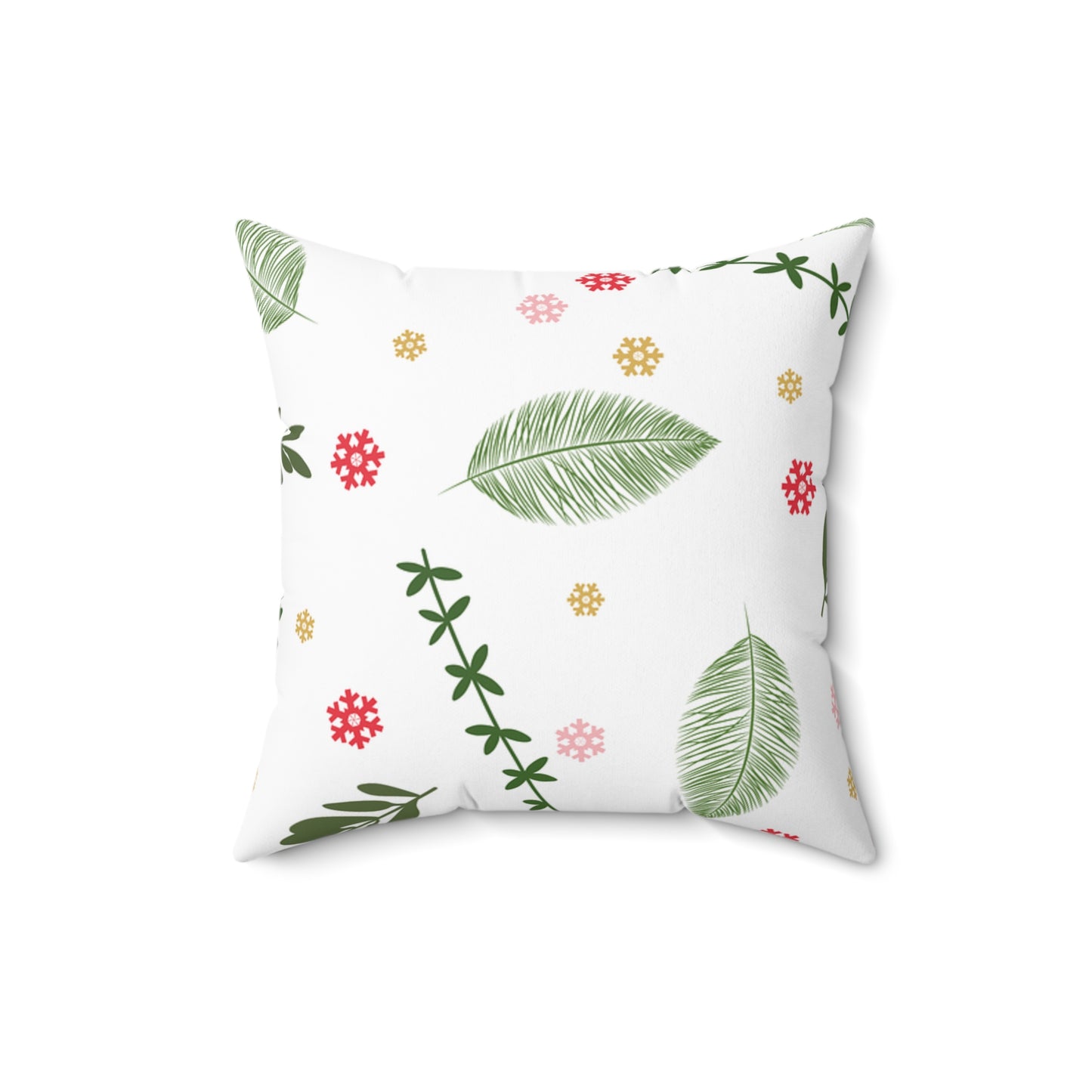 Botanical Floral Pillow, Cozy Home Decor, Green Leaf Cushion, Nature Inspired Gift, Spring Decor, Bedroom Accent