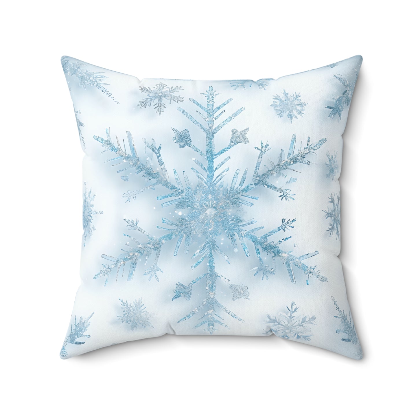 Winter Snowflake Decorative Pillow, Cozy Home Accent, Perfect Holiday Gift, Winter Decor, Snowflake Print Pillow