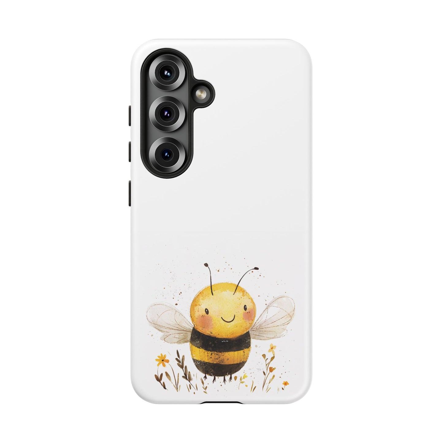 Bee Phone Case, Cute Bee Design, Tough Phone Cover, Gift for Nature Lovers, Floral Bee Mobile Case, Bee-themed Accessory
