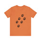 Paw Print Short Sleeve Tee | Unisex Animal Lover Shirt, Pet Owner Gift, Casual Wear, Gifts for Dog Lovers, Comfortable T-Shirt