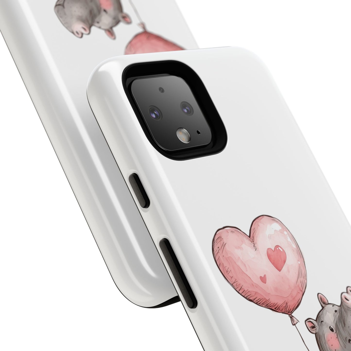 Cute Hippo Phone Case - Good Vibes Design, Animal Lover Gift, Fun Accessory, Birthday Present, Phone Accessories