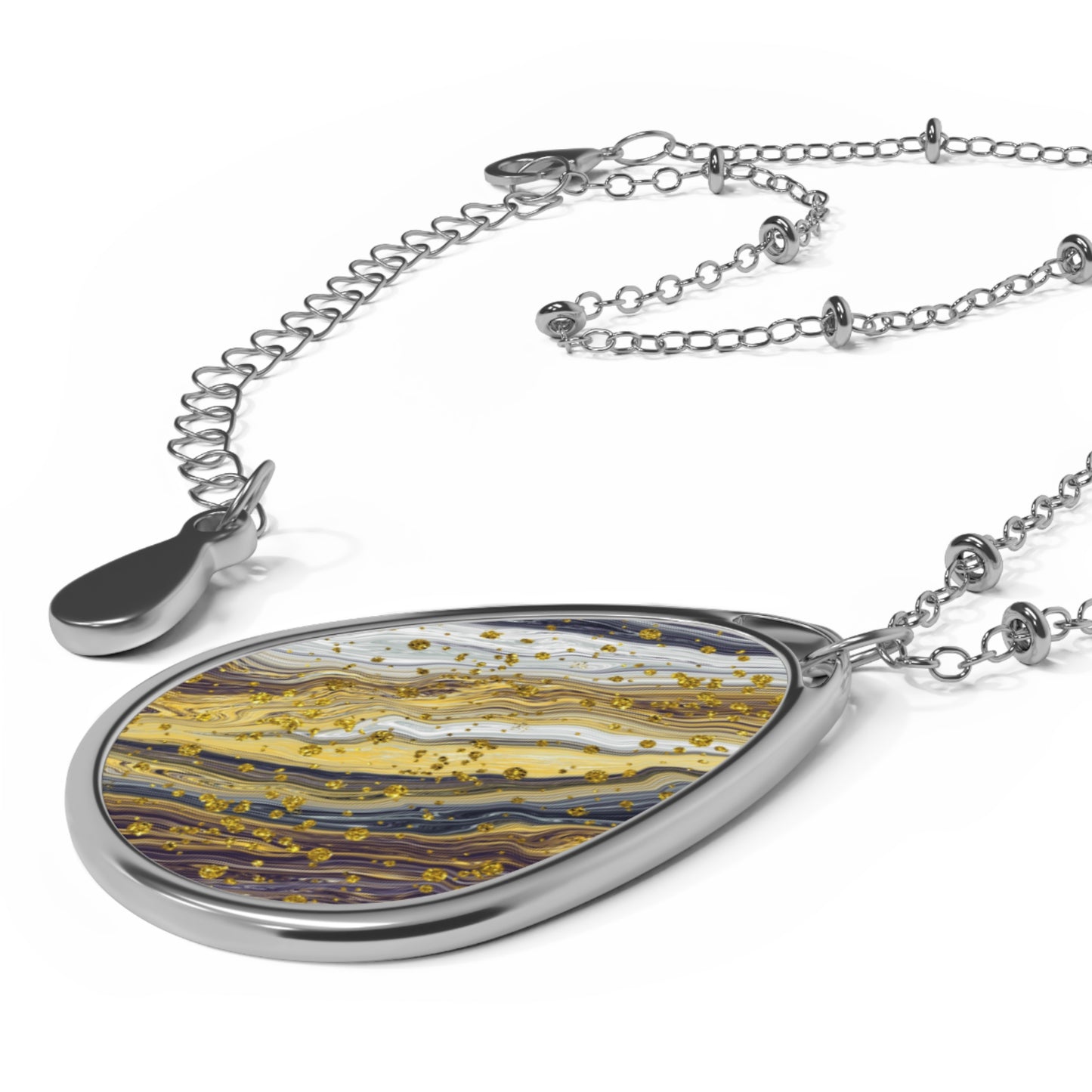 Elegant Oval Necklace, Bohemian Jewelry, Gift for Her