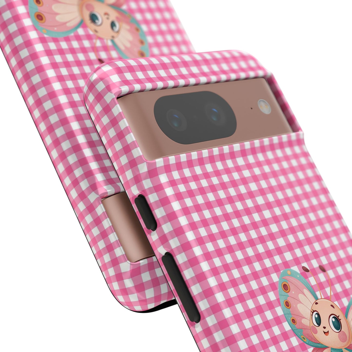 Cute Butterfly Phone Case, Tough Cases, Floral Phone Accessory, Gift for Her, Spring Fashion, Kids' Birthday Present, Pastel Aesthetic
