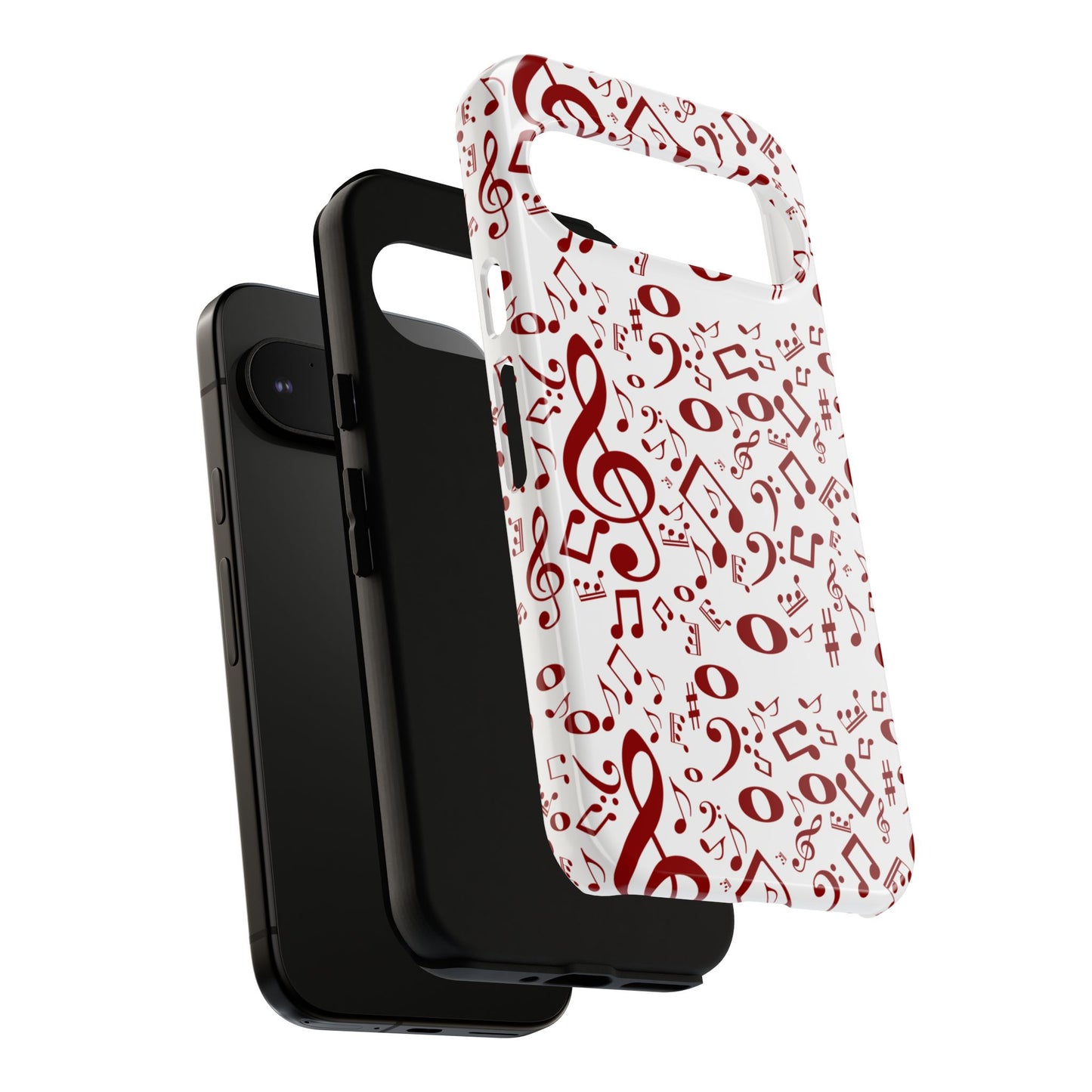 Musical Note Phone Case, Tough iPhone Cover, Gift for Musicians, Customizable, Music Lover's Accessory, Durable Phone Protection