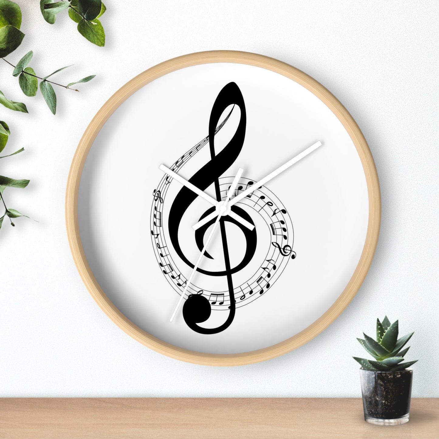 Musical Wall Clock - Perfect for Music Lovers, Home Decor, Gifts