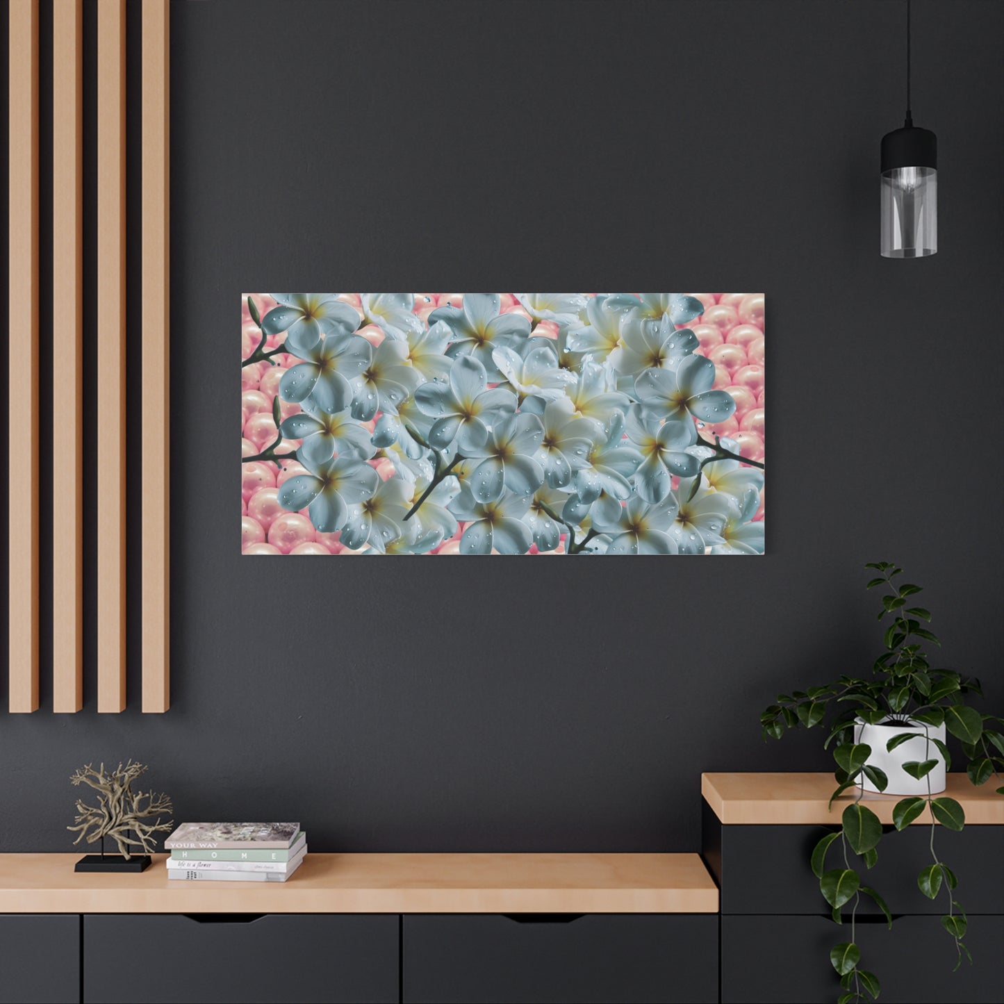 Floral Canvas Art Print - Elegant Home Decor, Botanical Wall Art, Gift for Her, Mother's Day Decoration, Vibrant Flower Artwork