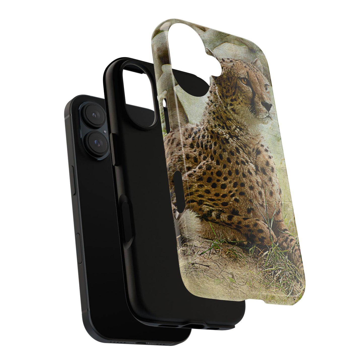 Cheetah Phone Case, Tough Cases, Animal Lover Gift, Wildlife Protection, Eco-Friendly Mobile Cover, Unique Phone Accessory
