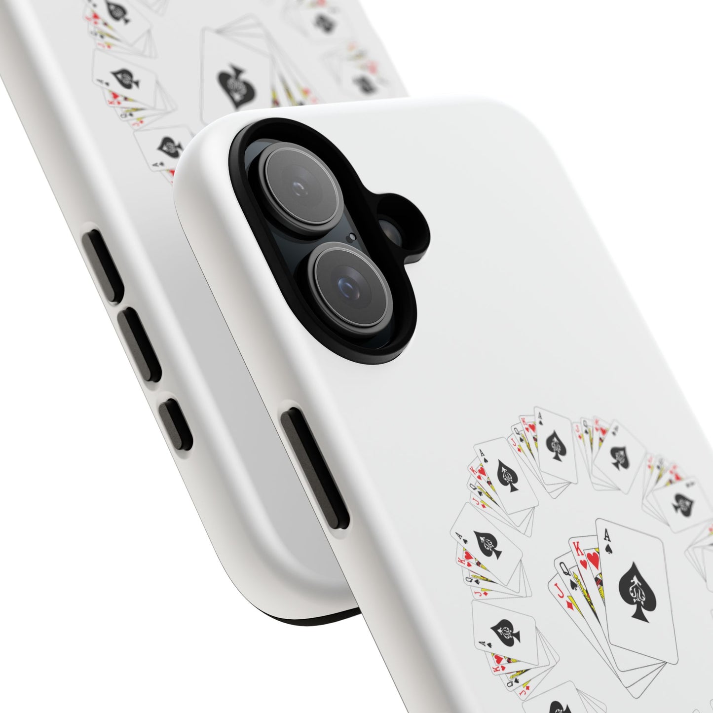 Tough Cases Phone Case, Floral Playing Cards Design, Cute Gift for Gamers, Unique Accessories for Friends, Fun Party Favor