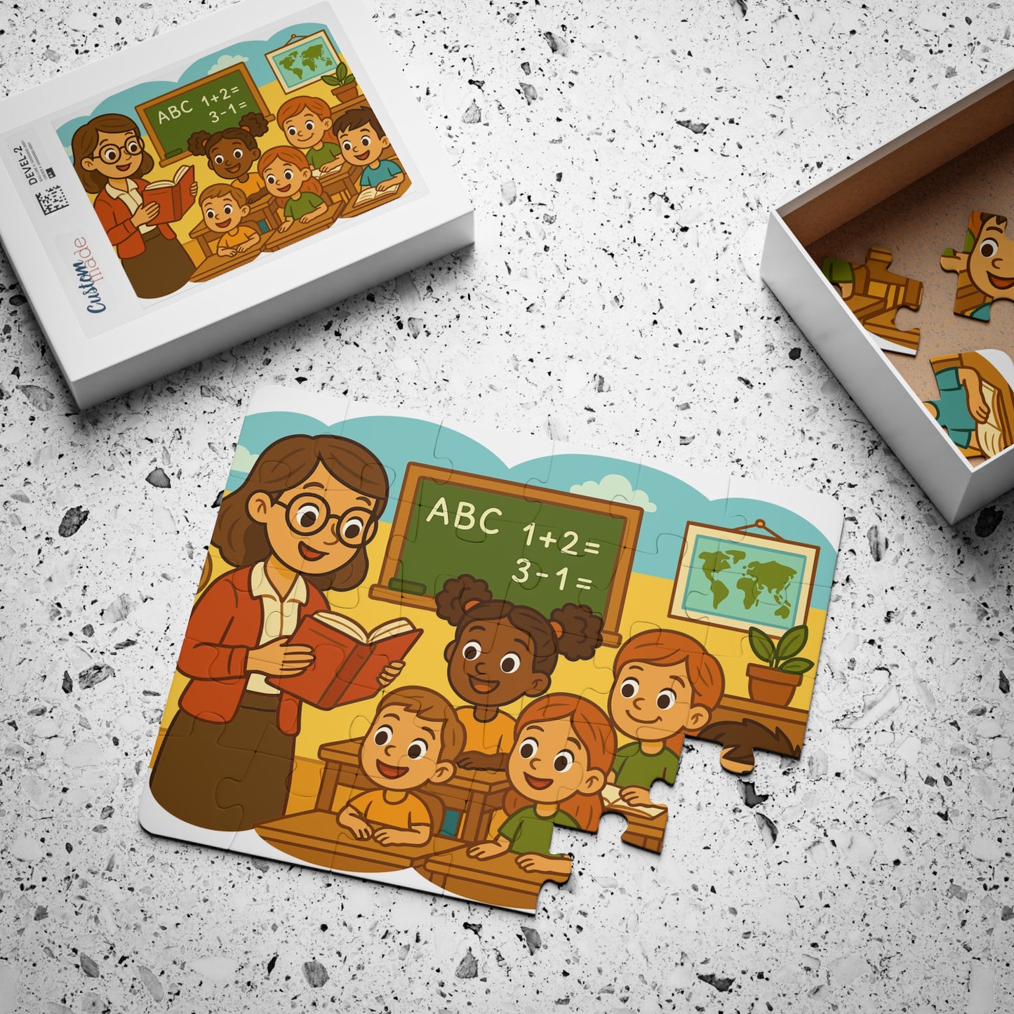 Classroom Kids Illustration Puzzle | 30-Piece Kids Puzzle