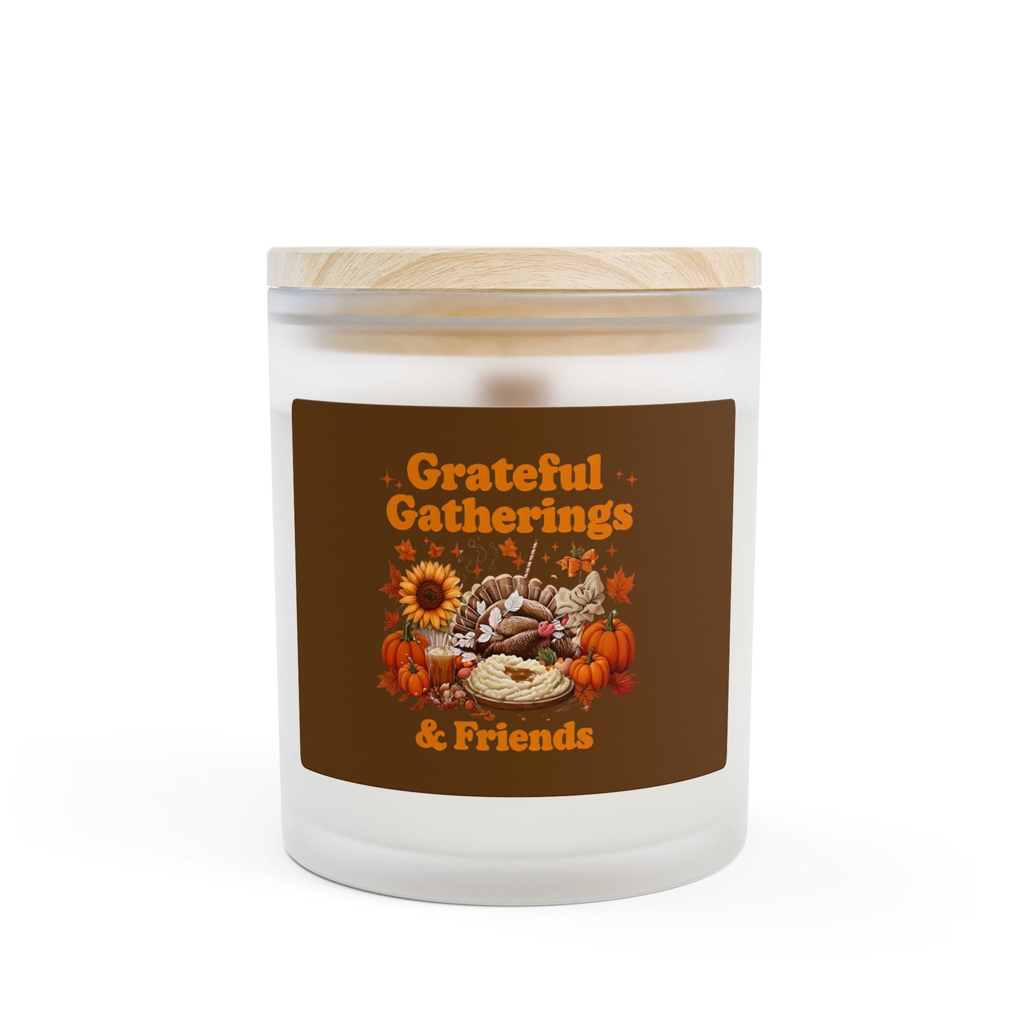 Thanksgiving Candle, Aromatic Home Decor, Grateful Gatherings & Friends, Fall Candle Gift, Cozy Ambiance