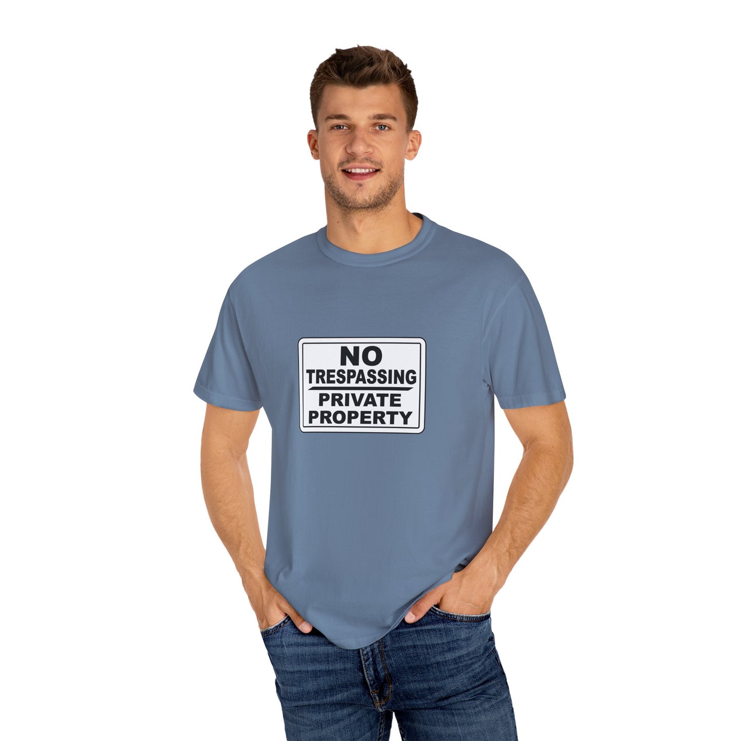 Unisex Garment-Dyed T-Shirt with Bold 'No Trespassing' Design | Casual Wear, Gift for Outdoors Lovers, Funny Shirt, Statement Tee, [...]