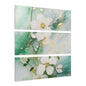 Elegant Floral Acrylic Print Triptych, Wall Art Décor, Home Office Artwork, Gifts for Her, Modern Living Room Accent