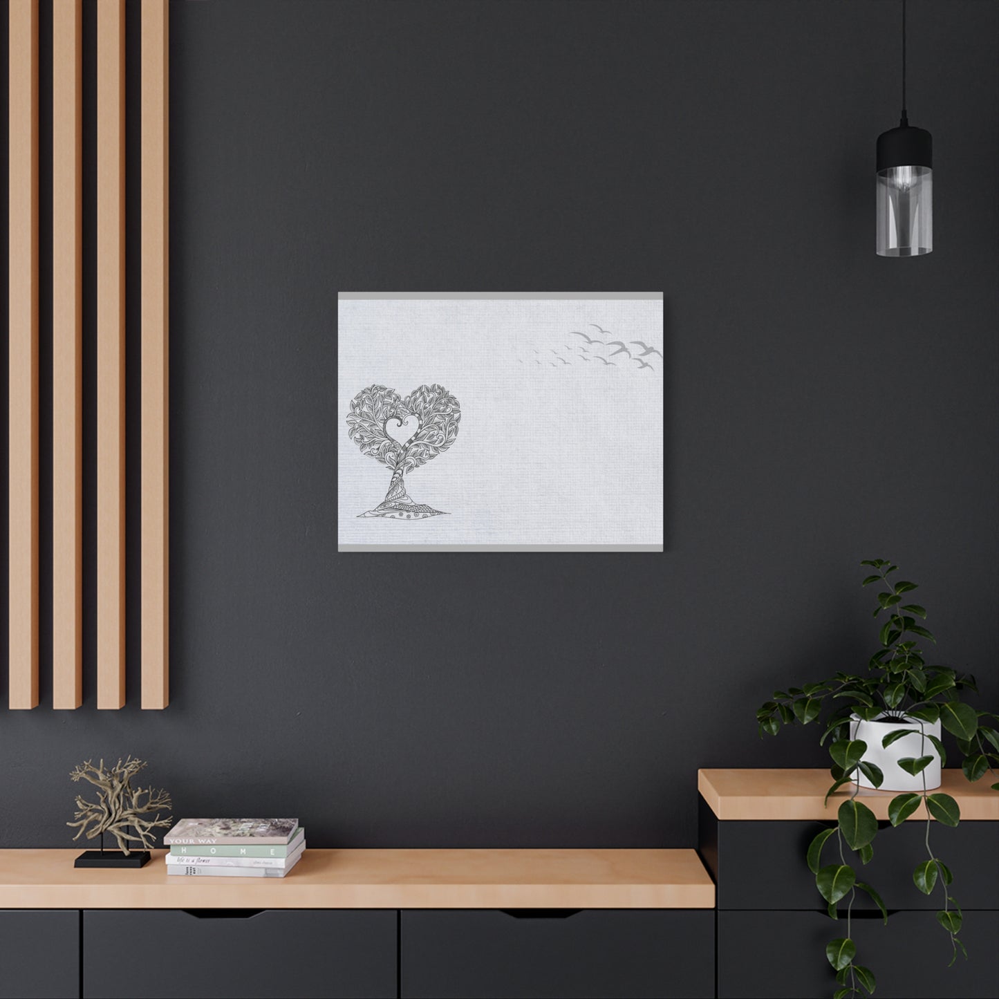 Matte Canvas, Stretched, 1.25" - Heart Tree