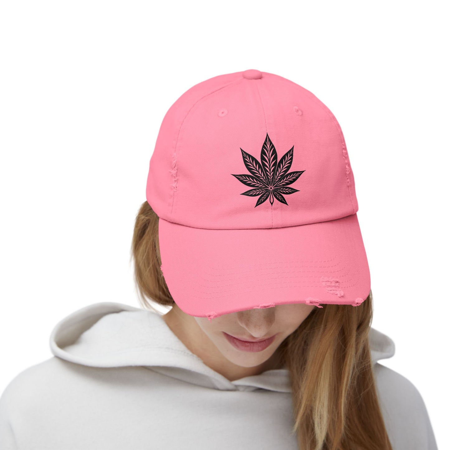 Distressed Embroidered Cap, Unisex Fashion Hat, Streetwear Accessory, Trendy Casual Wear, Gift for Him or Her