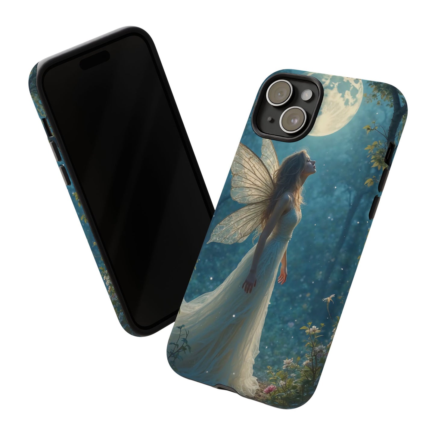 Fairy Moon Phone Case | Tough Cases for Nature Lovers, Fantasy Gift, Boho Phone Accessory, Ethereal Aesthetic, Magical Design