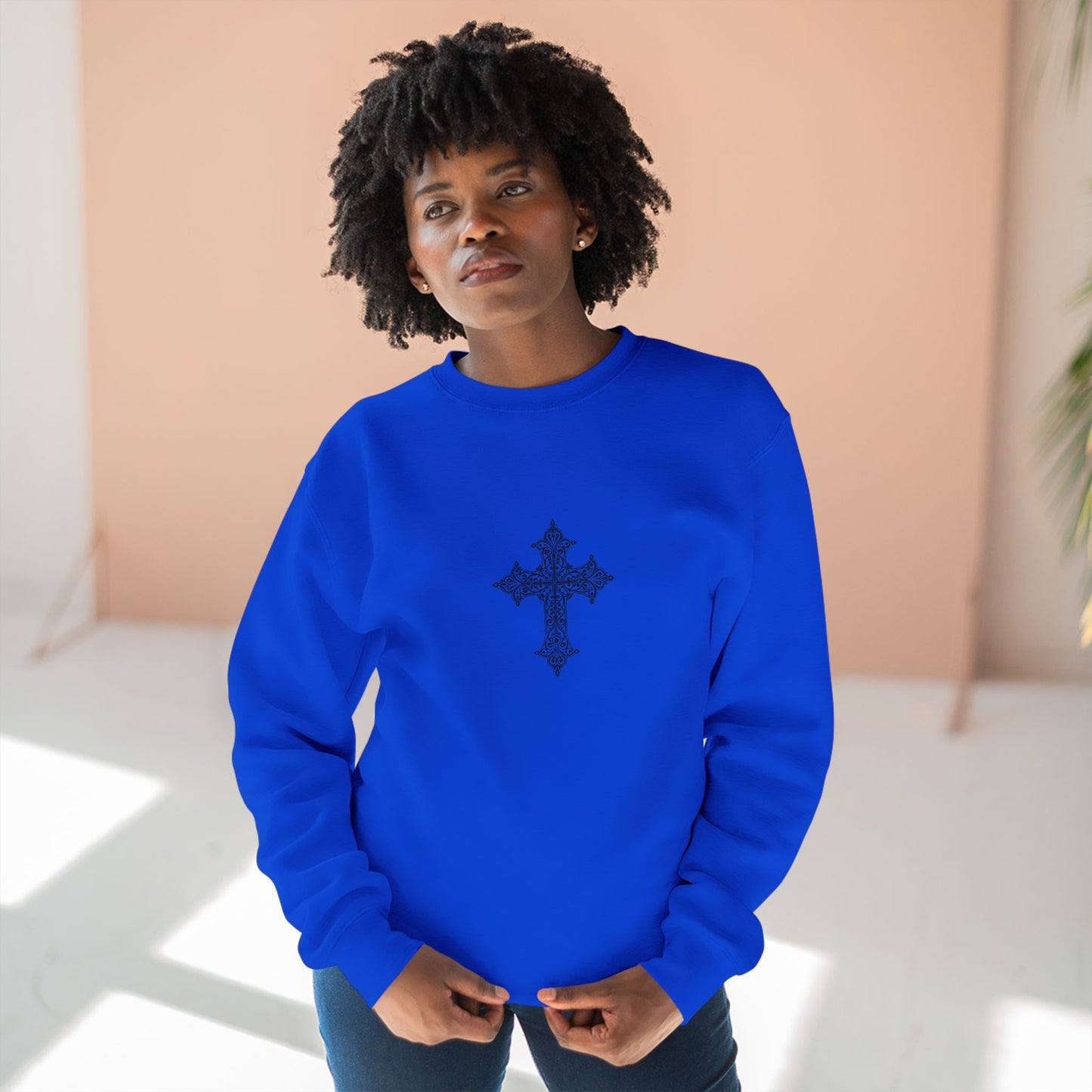 Stylish Unisex Crewneck Sweatshirt with Cross Design, Cozy Sweatshirt for Everyday Wear, Gift for Men and Women, Faith-Inspired [...]