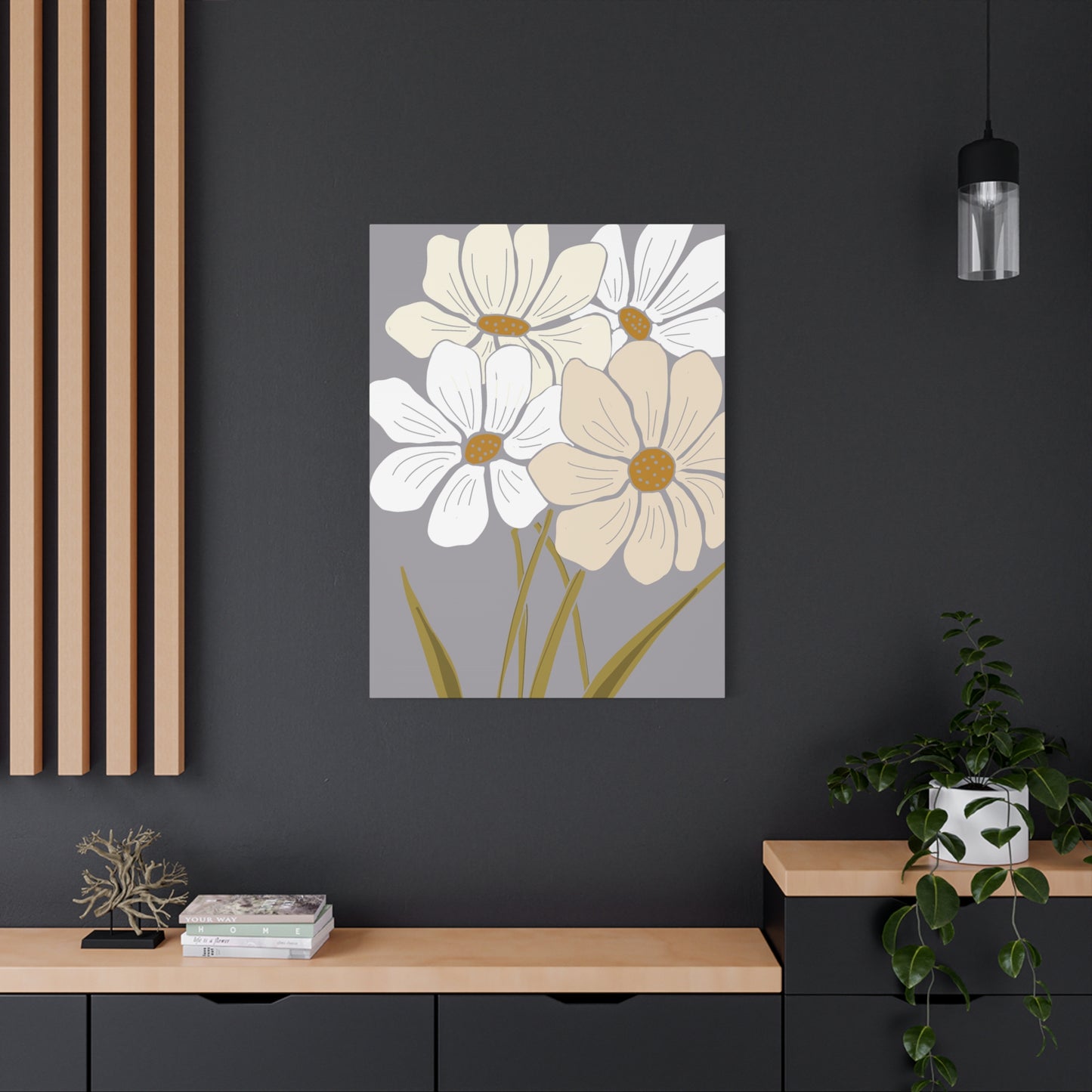 Copy of Copy of Matte Canvas, Stretched, 1.25" Tulips Pink and Purple Flowers