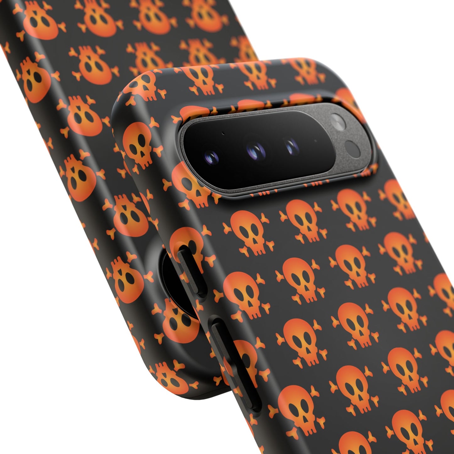 Halloween Skull Phone Case, Spooky Mobile Cover, Trick or Treat Accessory, Goth Gift, Skull Pattern Design