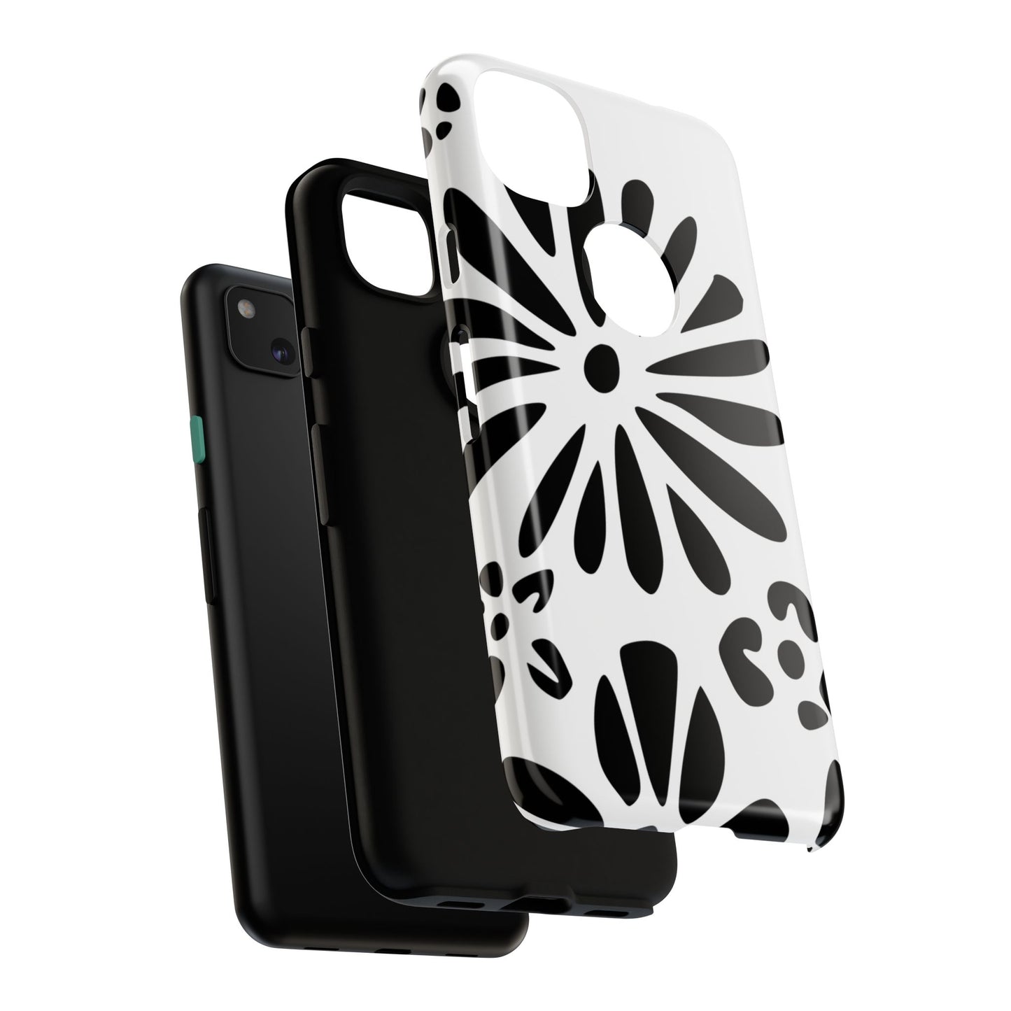 Stylish Phone Case with Floral Design, Tough Phone Cover for Her, Trendy Black and White Cell Phone Case, Unique Gift for Birthdays [...]
