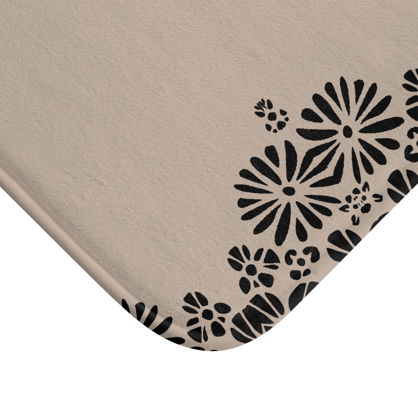 Floral Elegance Bath Mat - Chic Bathroom Decor, Home Spa Essentials, Gift for Her, Modern Design, Cozy Comfort