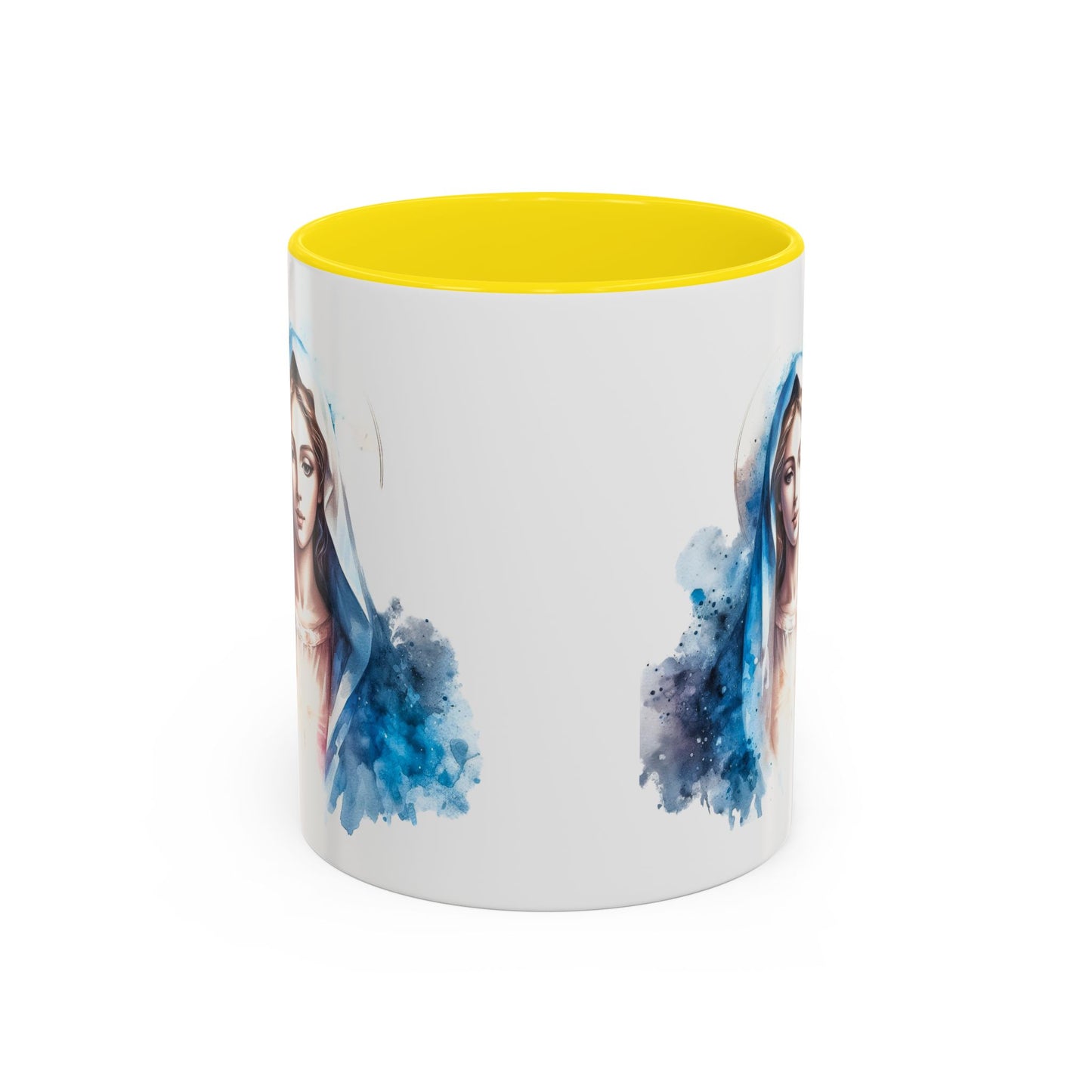 Serene Virgin Mary Coffee Mug - Spiritual Inspiration, Gift for Faith Lovers, Home Decor, Mother's Day, Religious Art