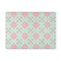 Glass Cutting Board – Pastel Pink & Mint Tile Pattern Kitchen Board