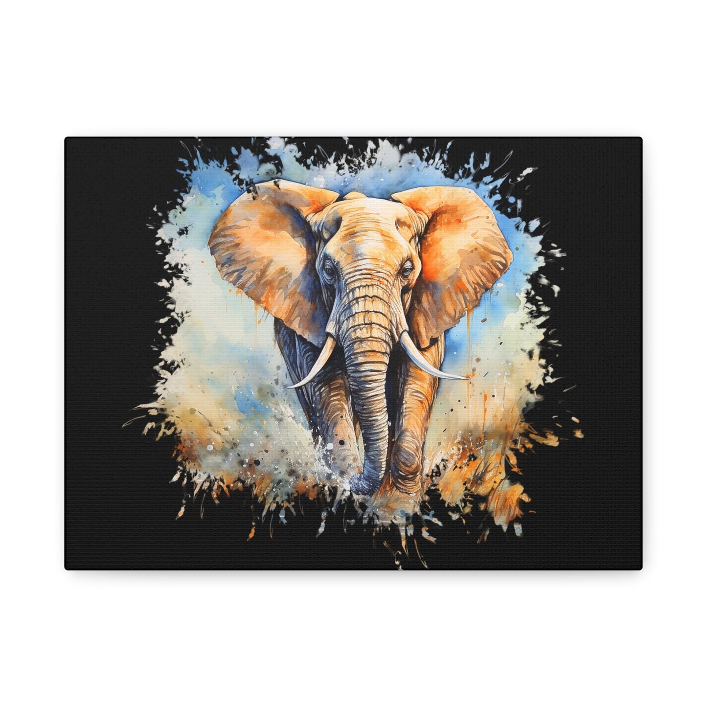 Matte Canvas, Stretched, 1.25" - Elephant