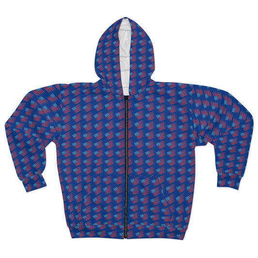 Vibrant Unisex Zip Hoodie, Colorful Oversized Hoodie, Casual Layering, Perfect for Festivals, Birthdays, Everyday Comfort