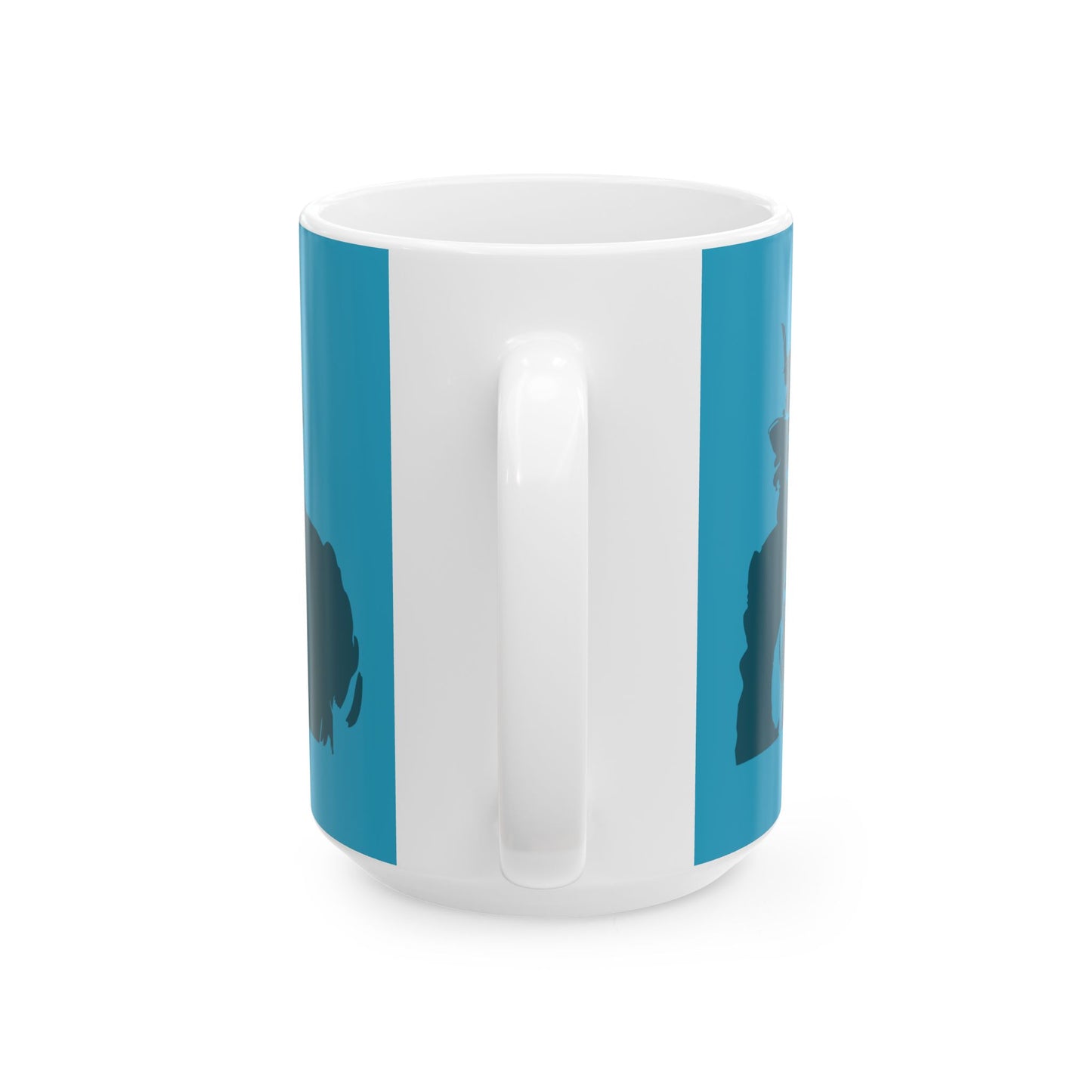 Stylish Ceramic Mug - Unique Coffee Cup for Home & Office, Gift for Coffee Lovers, Modern Art Drinkware, Fun Kitchen Decor