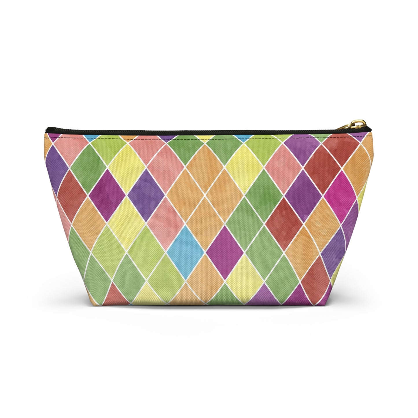 Vibrant Geometric Accessory Pouch, Colorful Makeup Bag, Travel Organizer, Gift for Artists, Pencil Case