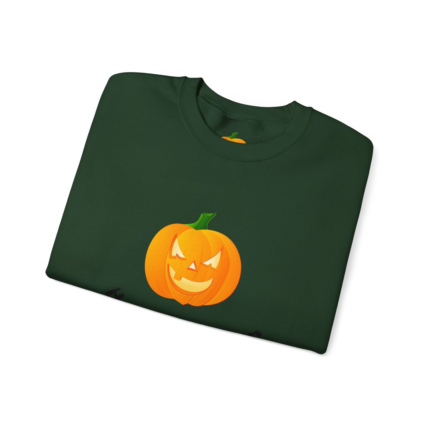 Halloween Pumpkin Sweatshirt, Cozy Fall Apparel, Unisex Crewneck for Halloween, Autumn Casual Wear, Fun Gift Idea