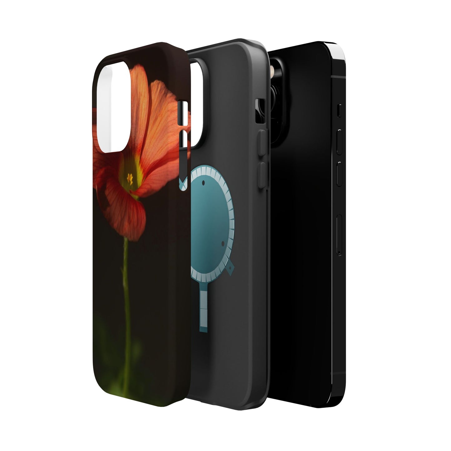 Poppy Bloom Magnetic Impact Phone Case — Slim Protective Floral Design