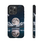 Moonlit Reflection Phone Case — Night Sky Moon & Clouds Tough Case