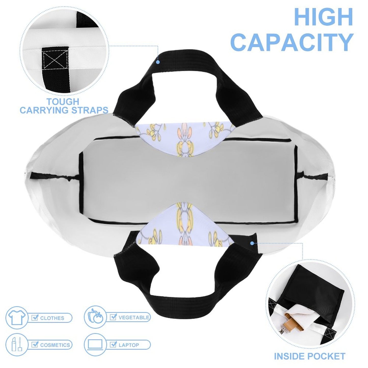 Large One Shoulder Shopping Bag