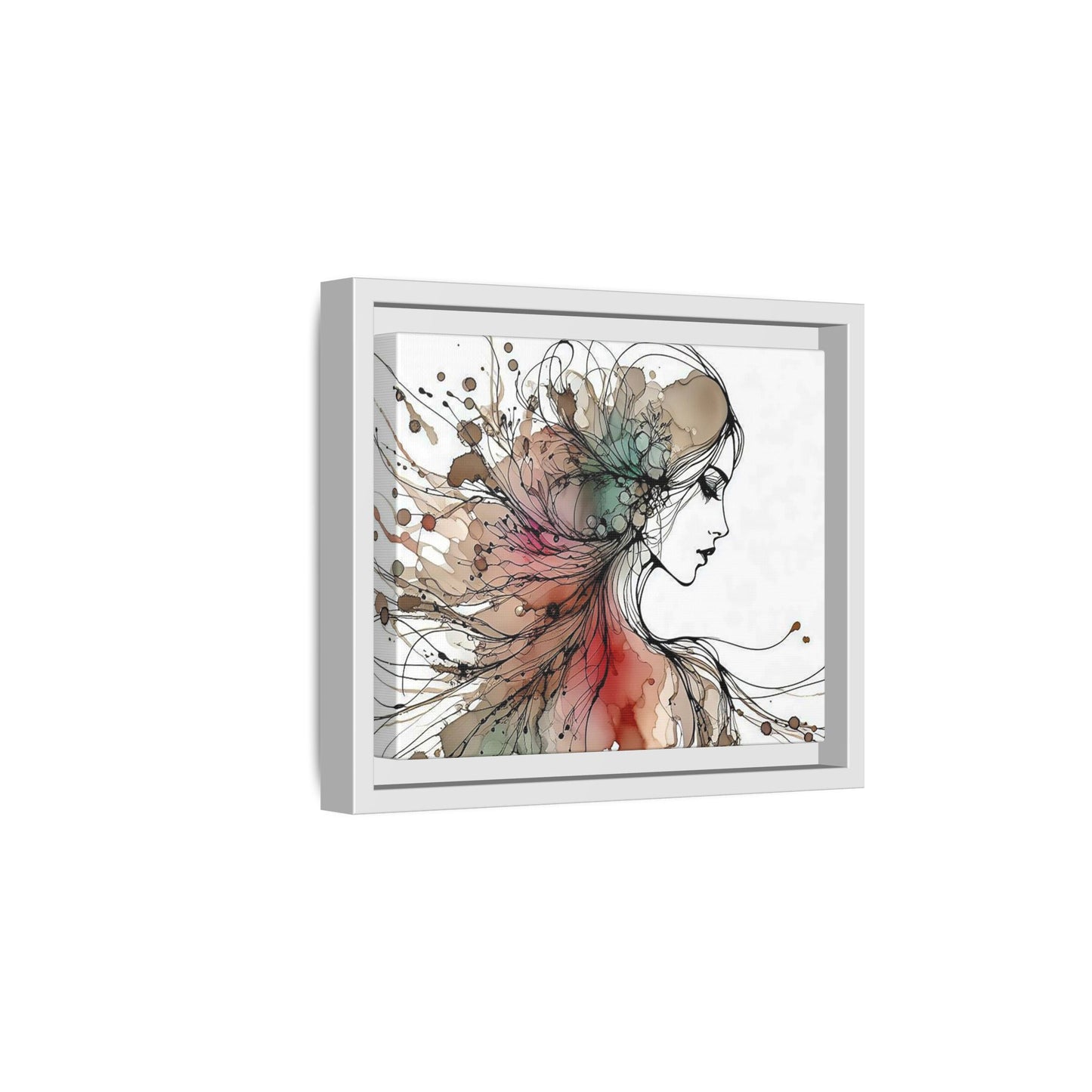 Matte Canvas, Framed (Multi-color) - Girl Whispers