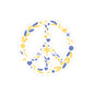 Peaceful Floral Kiss-Cut Stickers, Vinyl Stickers for Laptops, Journals, Water Bottles, Peace Symbol Decor, Flower Stickers