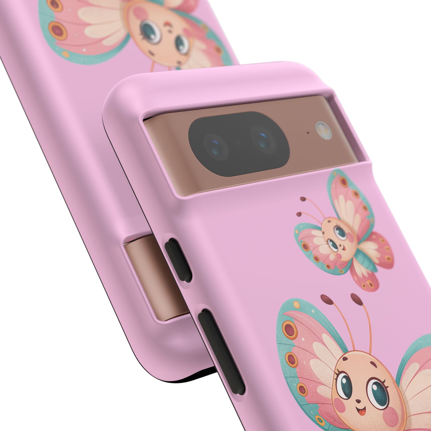 Cute Butterfly Phone Case, Tough Phone Cover, Girly Phone Accessory, Unique Gift for Her, Kids Phone Case, Floral Design Case