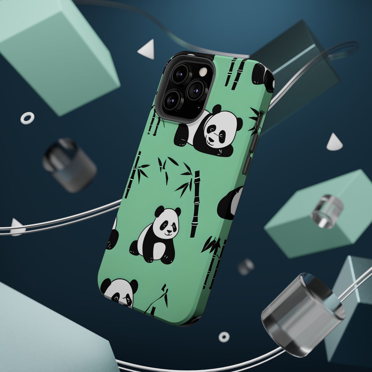Panda Bamboo Magnetic Impact-Resistant Phone Case