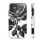Elegant Floral Phone Case - Tough Cases, Black Rose Design, Floral Phone Cover, Stylish Phone Accessory, Gift for Her, Mother's Day