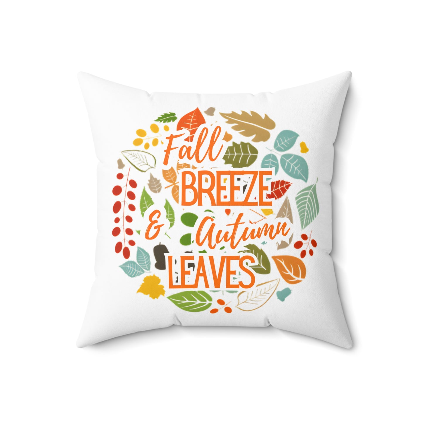 Autumn Leaves Decorative Pillow, Cozy Fall Decor, Seasonal Home Accent, Thanksgiving Gift, Pumpkin Spice Vibes