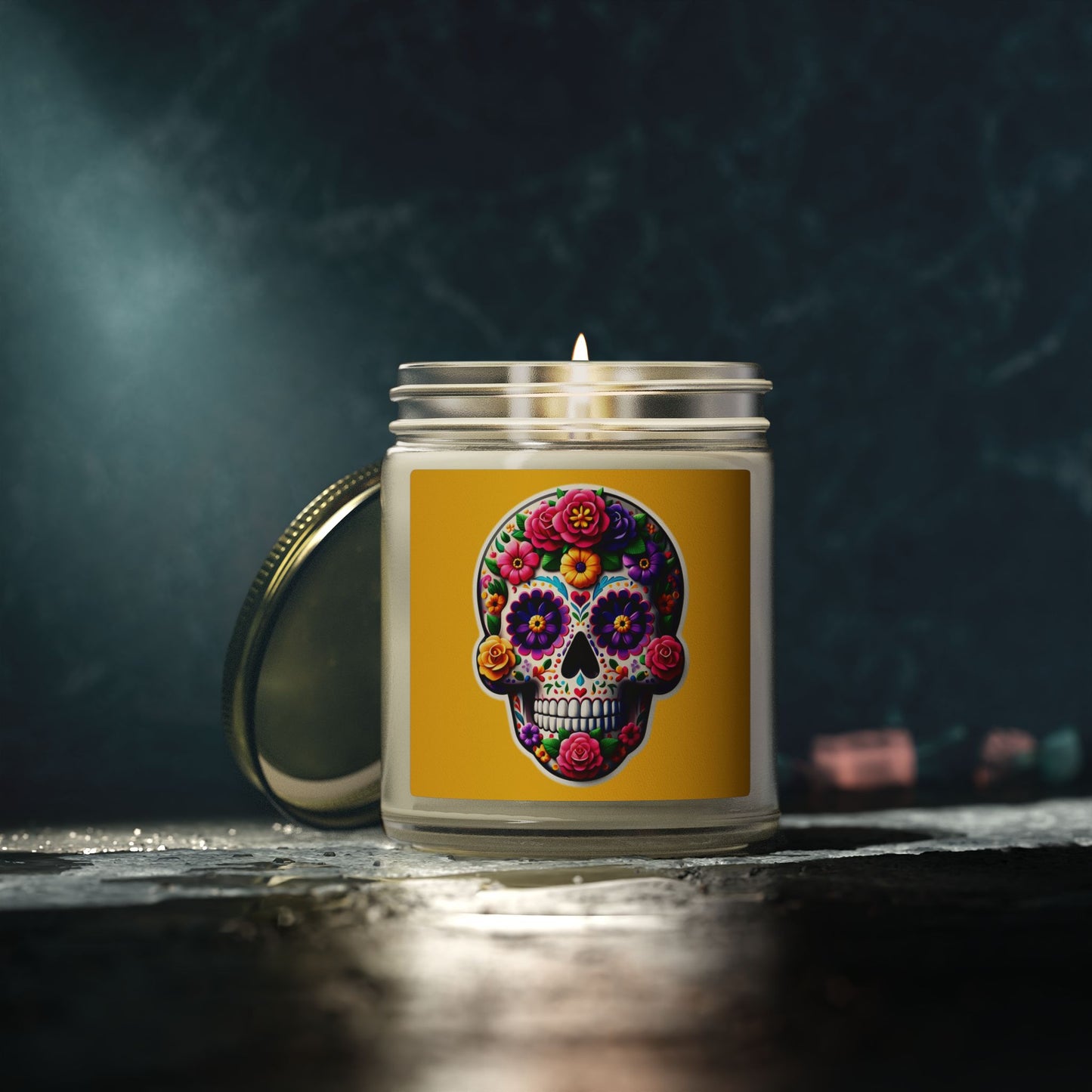 Day of the Dead Coconut Apricot Candle (4oz/9oz)